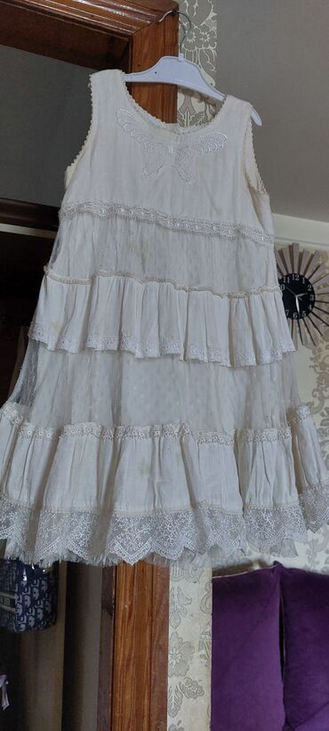 nisan donu: Детское платье цвет - Белый