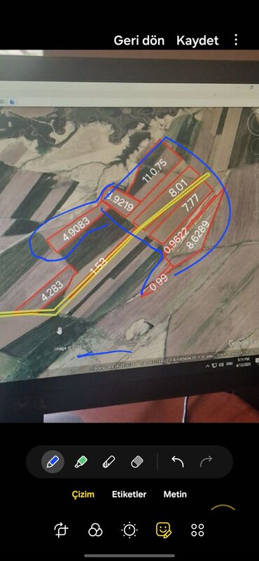 Torpaq sahələrinin satışı: 6400 sot, Kənd təsərrüfatı, Kupça (Çıxarış) — 9