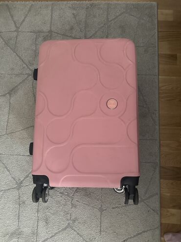 torbe za pijacu: Medium suitcase, Enzo & Lorenzo, color - Pink