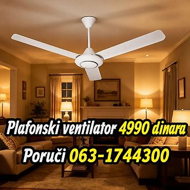 sony psp 3: Plafonski ventilator – moderan, trokraki model u beloj boji, idealan — 1