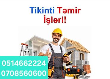 evlerin temiri ve dizayni: Tikinti və təmir xidmətləri - Mənzil, ofis və fərdi evlərin — 1