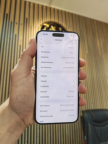 iphone 15 pro max 2 ci el: IPhone 15 Pro Max, 256 GB, Blue Titanium, Face ID, Sənədlərlə, Simsiz şarj — 3
