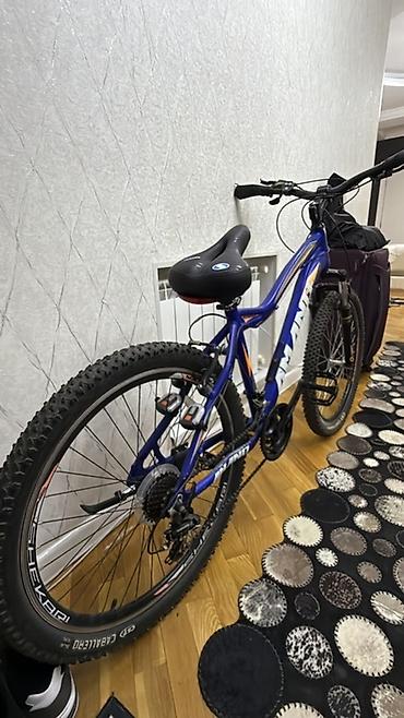 velosiped boyuk: Amand markalı, NOVA ön asqılı, böyük dişli şinləri olan, tünd göy — 2