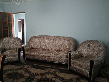 ikinci el salon malları: Б/у, Диван, 2 кресла, Без подьемного механизма, Нераскладной