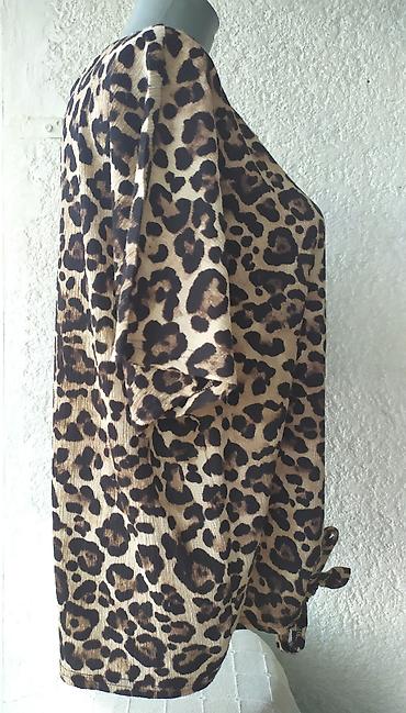 Bluze: "JANINA" Bluza Leopard Print - Kratak Rukav * L ⭕ Stanje: Odlično - — 4