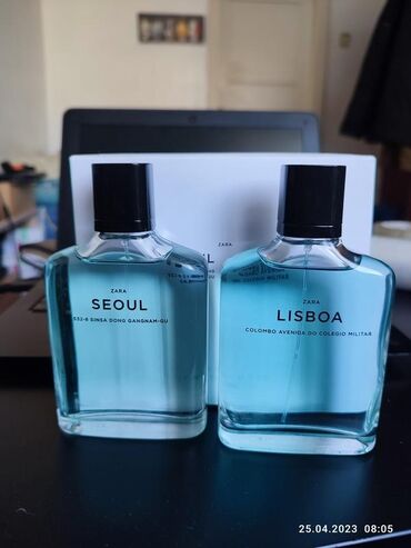 мужской парфюм бишкек: Zara Lisboa 95% и Zara Seoul 100%, мужские, отличные, стойкие, стоят