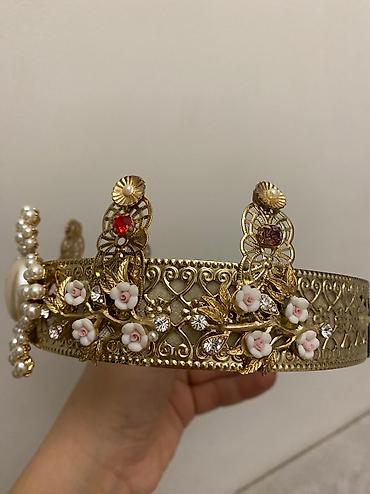 ободок мужской: Ободок в стиле D&G б/у мягкий изнутри, подойдет и для взрослой — 4