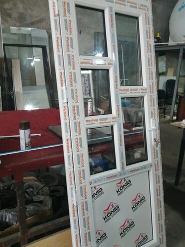 Plastik qapılar: Plastik Şəbəkəli Pəncərələr Plastik və Alüminium Qapı Pəncərə — 18