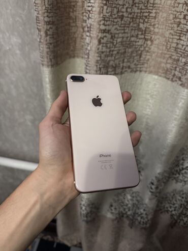 айфон 8плюс ош: IPhone 8 Plus, Колдонулган, 64 ГБ, Күлгүн, Коргоочу айнек, 100 %