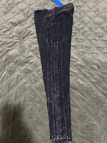 stradivarius s: ADIDAS Originals Wash Leggings women's gray color smooth vel. S — 7