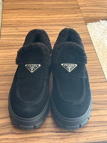 горная обувь: Лоферы, 38, Prada, Б/у, цвет - Черный — 5