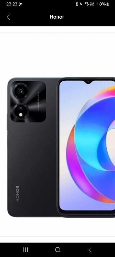 honor 30 pro: Honor X5, 128 GB, rəng - Qara, Barmaq izi