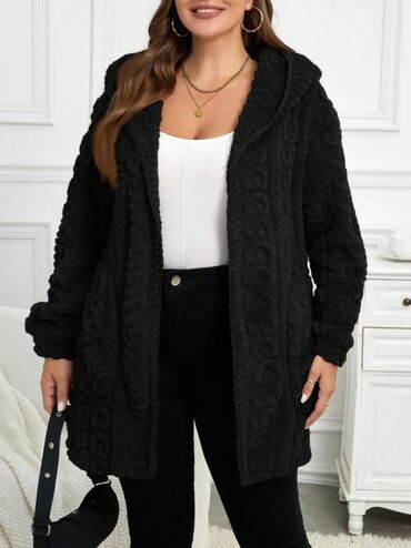 Džemperi, kardigani: Ženska plišana kardigan jakna sa kapuljačom Cena 3200 din Vel — 13