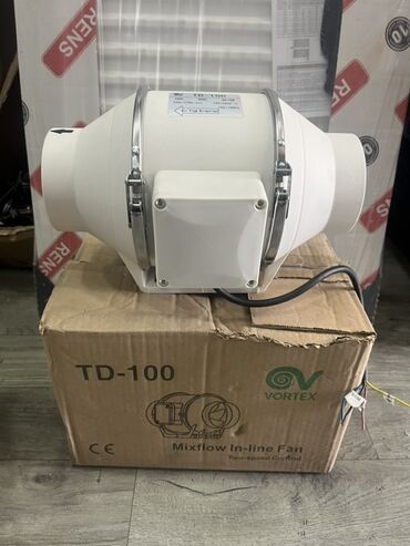 Vortex TD-100 Mixflow In-line fan ağ rəngdədir 2 sürəti 1ci sürət 185