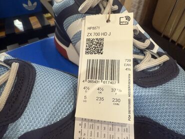 Patike: Adidas Originals ZX 700 HD J (GS) – Team Light Blue/White - Model — 4