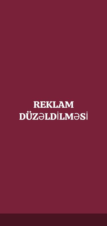 Reklam lövhələri: Hər növ reklam işləri üçün müraciyət edə bilərsiniz baner, vi̇ni̇l