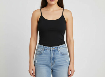 czarne bluzki basic: Lindex, Women`s top, size M