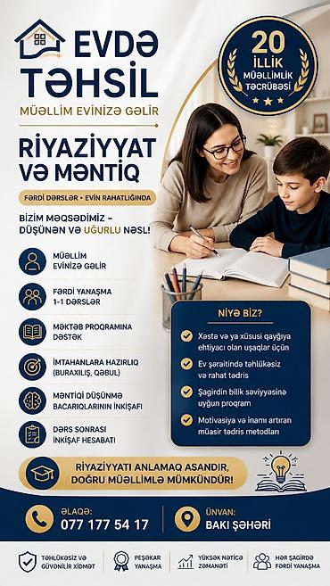 xeste: Repetitor, Riyaziyyat, Məntiq, Azərbaycan dili — 2