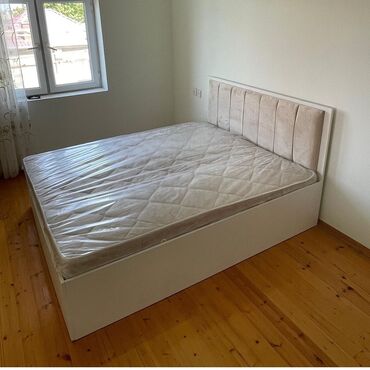 Кровати: Новый, Двуспальная кровать, С подъемным механизмом, С матрасом, Без выдвижных ящиков, Азербайджан