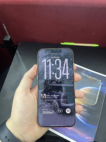IPhone 17 Pro Max, Б/у, 512 ГБ, Оранжевый, Защитное стекло, Чехол, Коробка, 95 %
