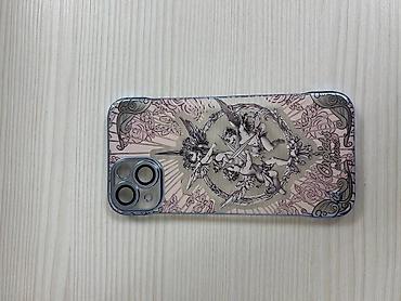принттер: Чехол на айфон 13 с принтом ангелов в стиле Chrome Hearts — 1