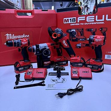 milwauke: Набор аккумуляторного инструмента Milwaukee M18 FUEL в кейсе. Состав — 2