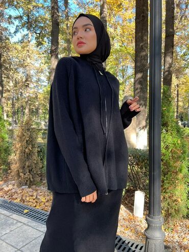 Костюмы с юбкой: Трикотажный женский комплект в стиле modest fashion. Состав набора: - — 3