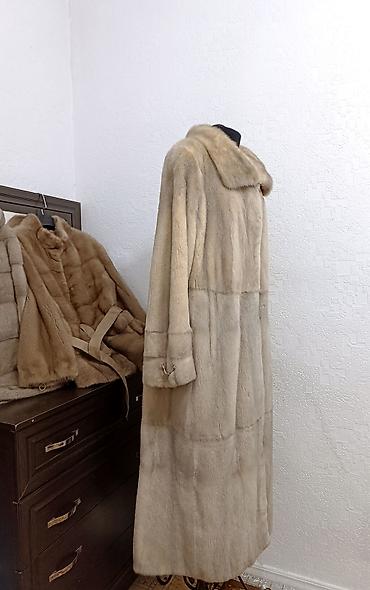 Шубы: Шуба, Норка, Длинная модель, Италия, 6XL — 4