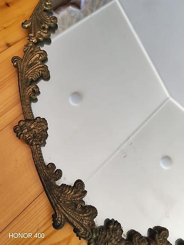 divar guzguleri: Güzgü Divar üçün, Oval, Dekorativ, Çərçivə ilə — 2