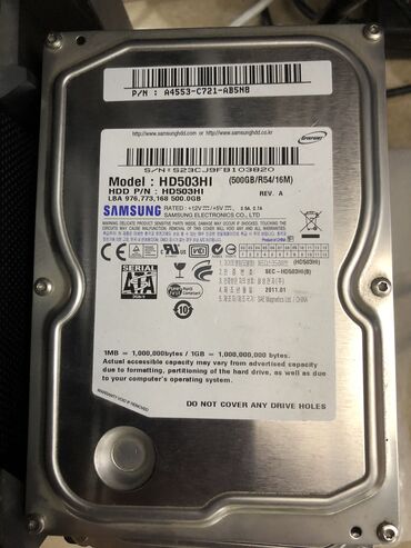 продаю жёсткий диск: Продаю Жёсткий диск Samsung 
500gb
100