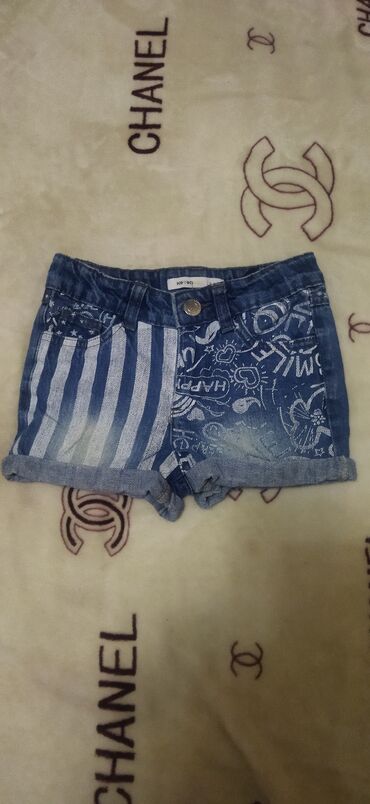 летние джинсовые платья: Джинсы и брюки, цвет - Синий, Б/у