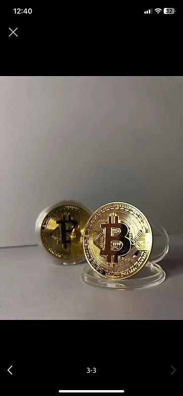монетка: Сувенирная монетка Bitcoin Отлично подойдет в качестве подарка — 2