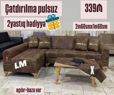 Mətbəx mebeli: Künc divan, Qonaq otağı üçün, Bazalı, Açılan