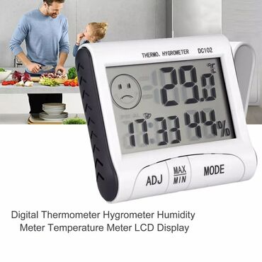 təmassız termometr: Termometr Termometr Hiqrometr ▪️Model: DC-103 ▪️Otaq ve ya Diger