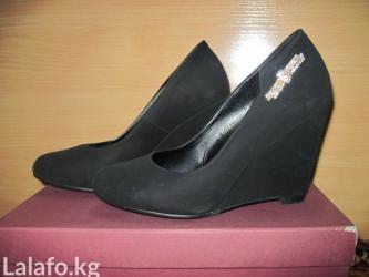 турецкая обувь на платформе: Туфли 36, цвет - Черный