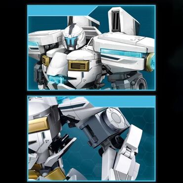 Игрушки: Конструктор робот с мечом Sluban M38-B1151 «Ледяной защитник» (Ice — 4