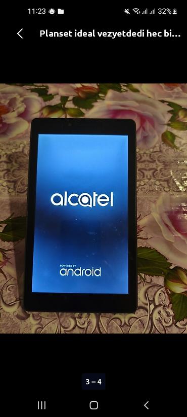 planset qiymeti ucuz: Alcatel Android planşet - Brend/model: Alcatel (arxa qapaqda model — 2