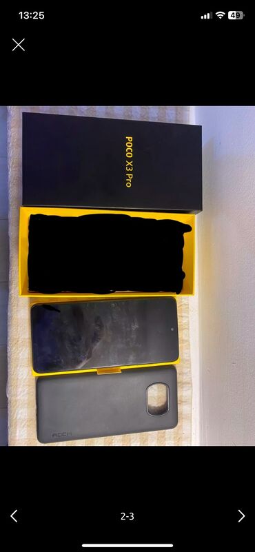 Poco: Poco X3 Pro, 256 GB, rəng - Qara, Sensor, Barmaq izi, Simsiz şarj