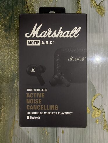 беспроводные наушники marshall monitor bluetooth: Продаются новые наушники Marshall. 20 часов можно беспрерывно слушать