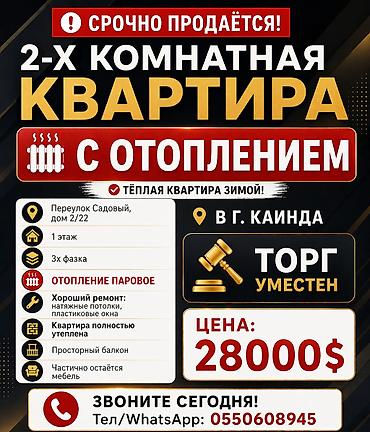 Продажа квартир: 2 комнаты, 1 м², 1 этаж, Евроремонт — 1