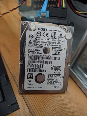 hdd yaddaş: Внутренний Жёсткий диск (HDD) HP, 512 ГБ, 5400 RPM, 2.5", Б/у