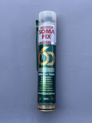 гидроизоляционная лента: Профессиональная монтажная пена Soma Fix S937. Эта пена-клей