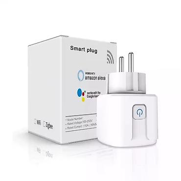 komputer adapter: Tuya Wifi Smart Plug Socket Rozetka 20A Spesifikasiya Material: ABS + — 4