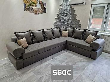 Ugaone garniture: Ugaona garnitura 300×220 cm - Prostrana L‑forma sa dubokim sedištima — 32