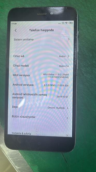 samsung a01 core: Xiaomi 16 GB, rəng - Gümüşü, 
 İki sim kartlı — 2