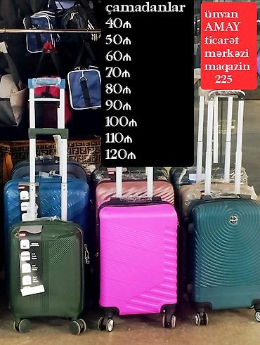 İdman və istirahət: Çamadanlar və təkərli çantalar ünvan AMAY ticarət mərkəzi ağ şəhər — 1