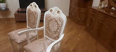 Mebel: Qonaq otağı üçün, İşlənmiş, Qatlanmayan, rəng - Ağ Stul — 3