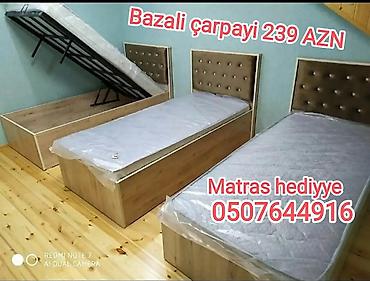 stullar ev ucun: Yeni, Təknəfərlik çarpayı, Bazalı, Matras ilə, Siyirməsiz, Rusiya — 1