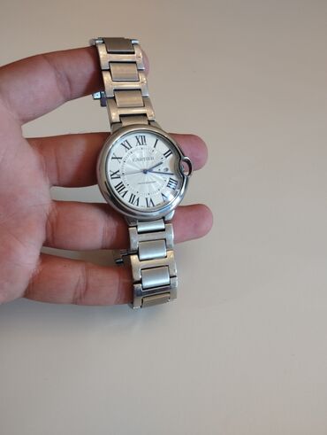 orginal qol saatlari: İşlənmiş, Qol saatı, Cartier, rəng - Gümüşü