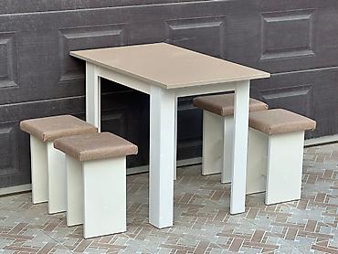 Masa və oturacaq dəstləri: Yeni, 4 stul — 11